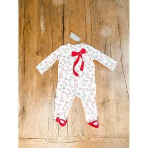 NWT! First Impressions Christmas Footie, Size 3-6M
